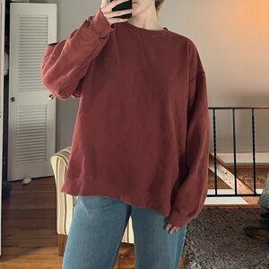 Columbia Rust Color Crew Neck Sweater